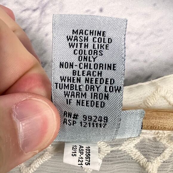 CATHERINES Womens 3X Beige Embroidered Diamond Sheer Sleeveless Coastal Tank Top - Picture 5 of 8